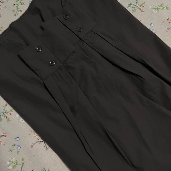 MATE the Label Poplin Long Sleeve Button Down Shirt Brown Small Organic Cotton - Picture 8 of 10